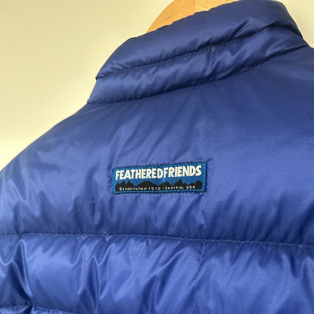 Feathered Friends Blue Puffer Jacket